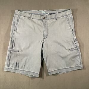 Tommy Bahama Chino Shorts Flat Front Tencel Cotton Spandex Blue Men’s Size 38